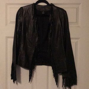 New fringe leather jacket
